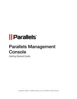 Parallels Management Console Getting Started Guide