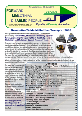 FORWARD Midlothian DISABLED PEOPLE