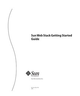 Sun Web Stack Getting Started Guide