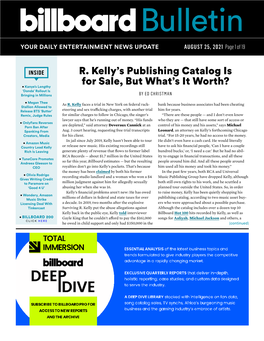 R. Kelly's Publishing Catalog Is for Sale, but What's It Worth?
