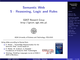 Semantic Web 5
