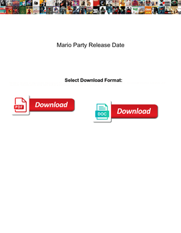 Mario Party Release Date