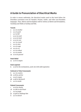 A Guide to Pronunciation of Diacritical Marks