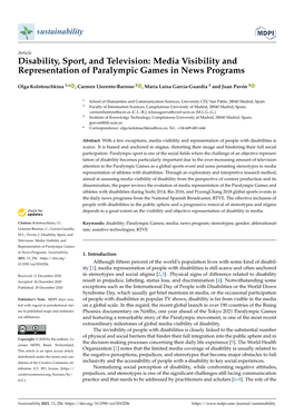 Media Visibility and Representation of Paralympic Games in News Programs