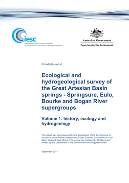 Springsure, Eulo, Bourke and Bogan River Supergroups