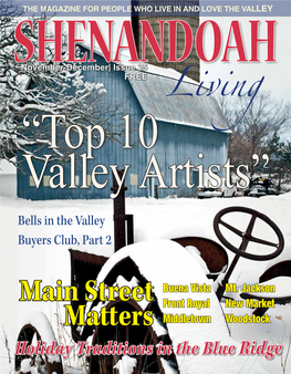 Shenandoah Living Magazine Nov/Dec 2013