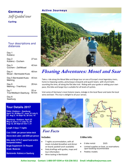 Floating Adventure GE Mosel and Saar.Pub