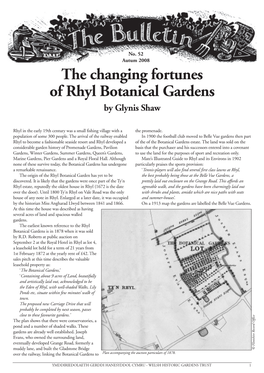 The Changing Fortunes of Rhyl Botanical Gardens by Glynis Shaw