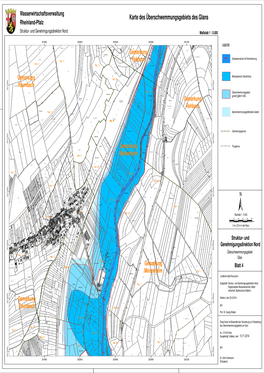 Karte Des Überschwemmungsgebiets Des Glans Rheinland-Pfalz