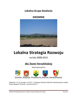 Lokalna Strategia Rozwoju Na Lata 2008-2015