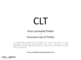 Consumes Lots of Timber