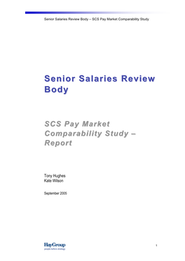 SCS Pay Market Comparability Study