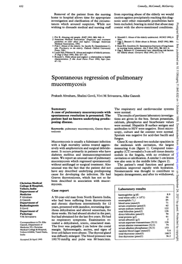 Mucormycosis