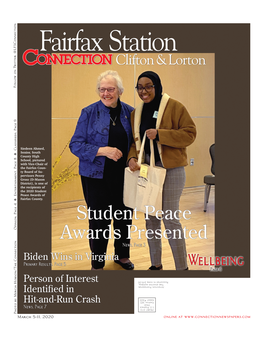 Student Peace Awards Presented Catherine Soto, Senior, Lee High School: I’M So Glad to Be a Part of the Club Senior and Junior High School Students Honored