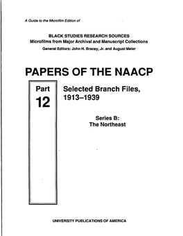 Papers of the Naacp