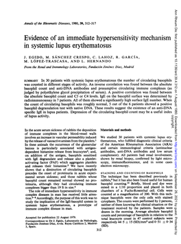 In Systemic Lupus Erythematosus