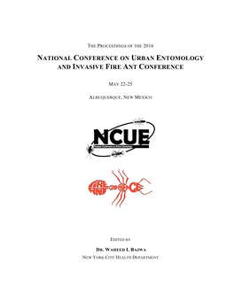 National Conference on Urban Entomology and Invasive Fire Ant Conference