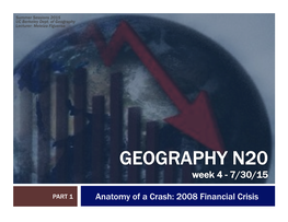 Anatomy of a Crash: 2008 Financial Crisis Current Events: China Update