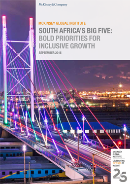 South Africa's Big Five: Bold Priorities for Inclusive