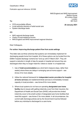 Improving Discharge Patient Flow from Acute Settings