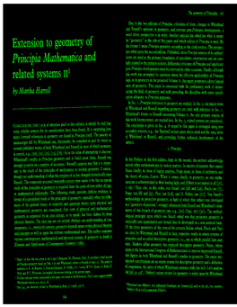 Extension to Geometry of Principia Mathematica and Related Systems II