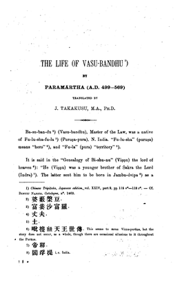 Vasu-Bandhu1)