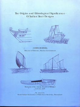 The Origins and Ethnological Significance of Indian Boat Designs