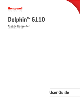 Dolphin 6110 User Guide with Windows CE