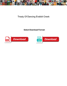 Treaty of Dancing Erabbit Creek Mobilty