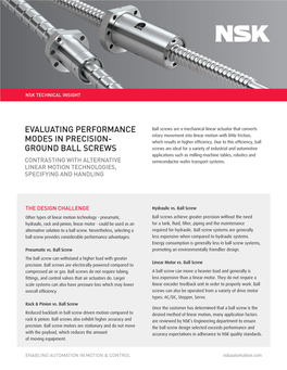 Ground Ball Screws