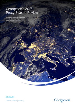 Georgeson's 2017 Proxy Season Review
