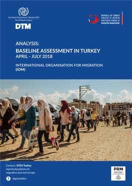 Baseline Assessment in Turkey April - July 2018