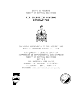 Air Pollution Control Regulations