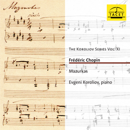 Frédéric Chopin Mazurkas Evgeni Koroliov, Piano