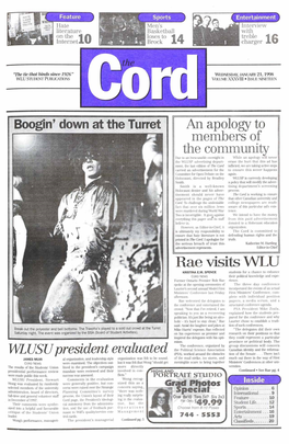 The Cord Weekly (January 21, 1998)