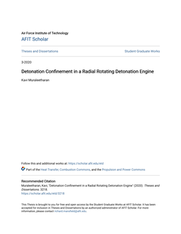 Detonation Confinement in a Radial Rotating Detonation Engine