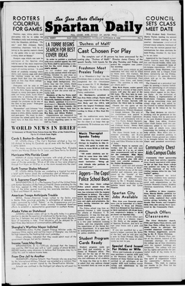 ARTAN DAILY, TUESDAY, OCTOBER 8, 1946 Editorial Page SPARTAN GRAD HOBBYIST ' THRUST and NOW TEACHING EXHIBITS PARRY