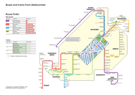 Buses and Trams from Addiscombe SOUTH Norwood Junction NORWOOD Grosvenor Road
