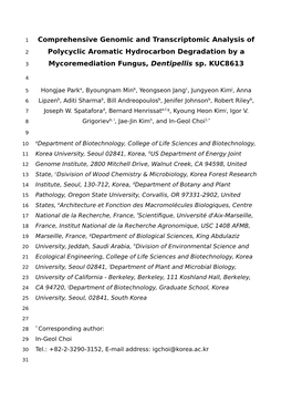 Comprehensive Genomic and Transcriptomic Analysis Of