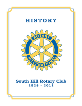 South Hill Rotary Club 1928 - 2011