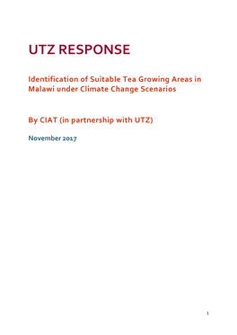 Utz Response