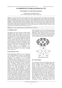 An Observed Nanoram Based on Cnt