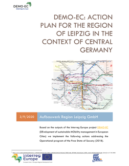 Action Plan for the Region of Leipzig in the Context of Central Germany