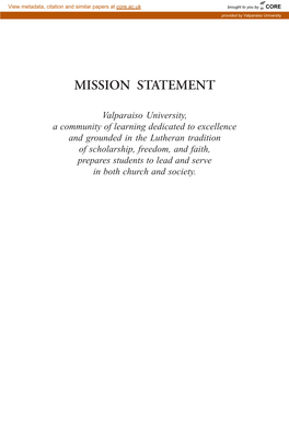 Mission Statement