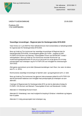 Regional Plan for Hardangervidda 2019-2035