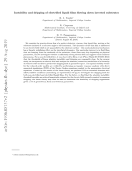 Instability and Dripping of Electrified Liquid Films Flowing Down Inverted Substrates