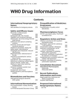 WHO Drug Information Vol