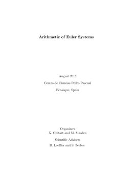 Arithmetic of Euler Systems