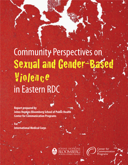 Gender Based Violence Cover B