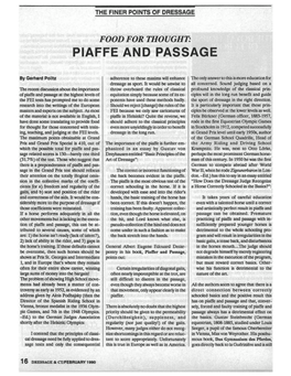 Piaffe and Passage